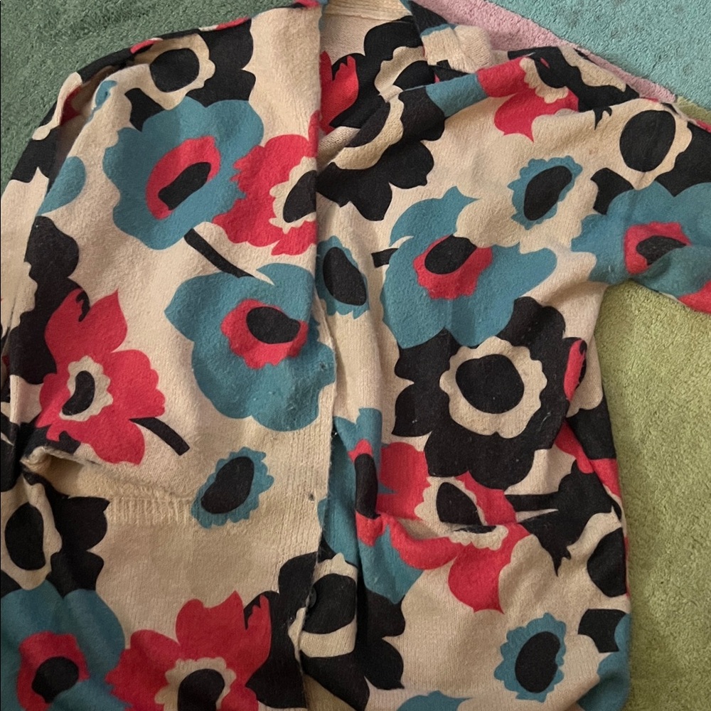 Floral Patterned Cardigan